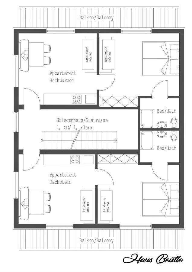 Haus Beutle Apartment Шладминг Екстериор снимка